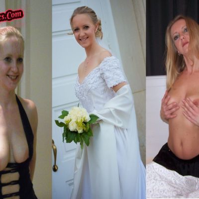 Horny blonde milf wife before and after wedding